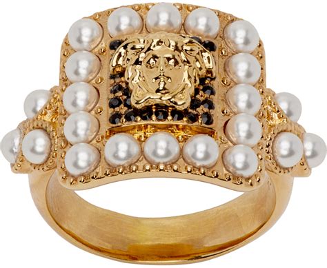 versace pearl|versace rings for women.